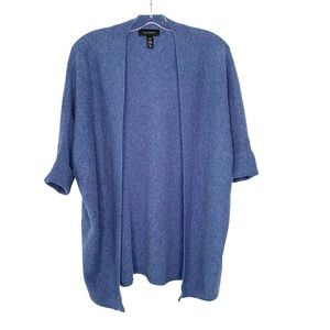 Halogen cashmere cardigan periwinkle